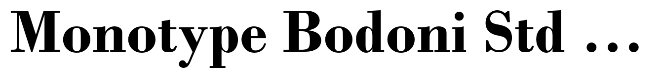 Monotype Bodoni Std Bold